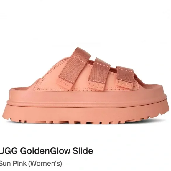 UGG GoldenGlow Slide Sun Pink Womens 8 - Picture 2 of 8